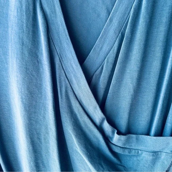 CAbi Blue Long Sleeve Wrap Top - Picture 3 of 6